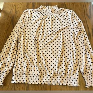 Adrianna Papell Polka Dot Blouse